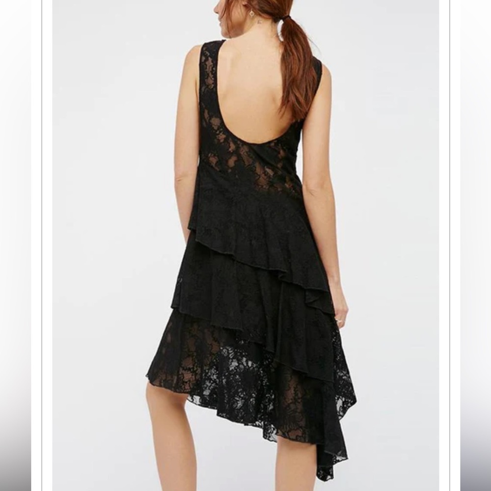 Florence Floral Lace Ruffle Dress - Picture 4 of 6
